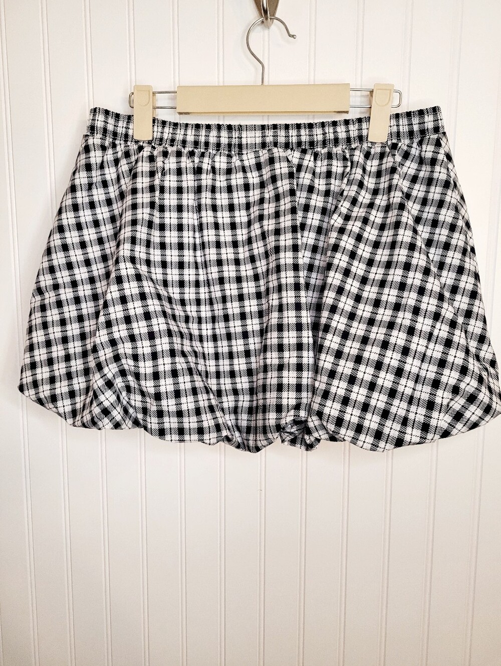 Bubble Skort Black & White Plaid NWT Size S - Picture 7 of 11